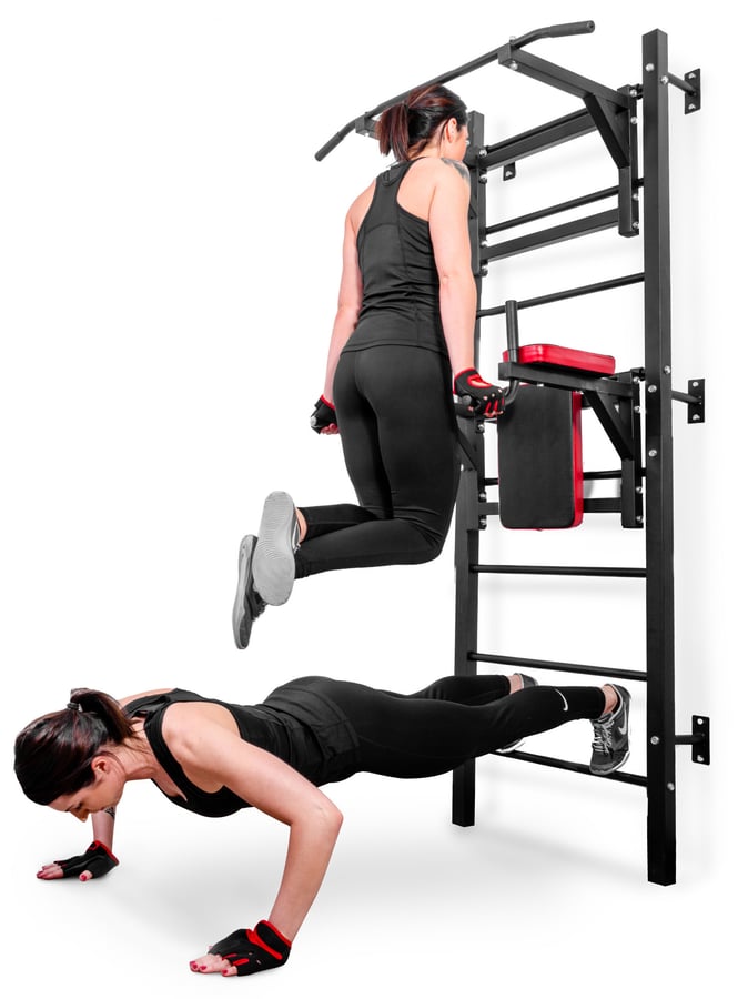 Poręcze treningowe z drabinką H