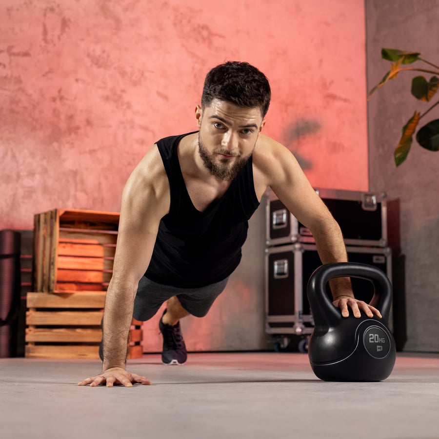 Odważnik kettlebell z tworzywa