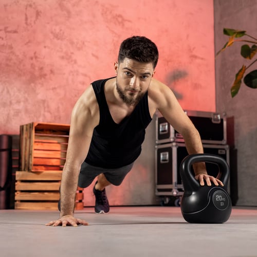 Odważnik kettlebell z tworzywa