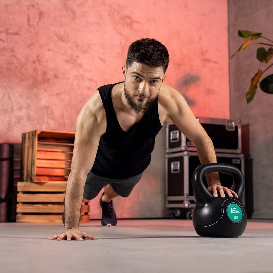 Odważnik kettlebell z tworzywa