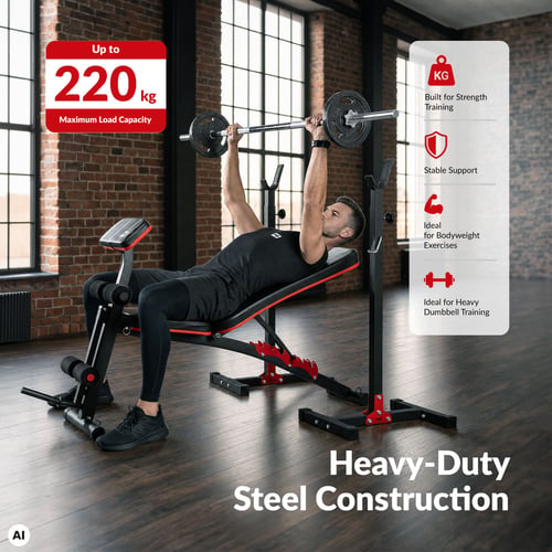 Training Bench with Preacher Curl Pad HS-1035_6