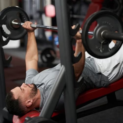  Decline bench press with barbell