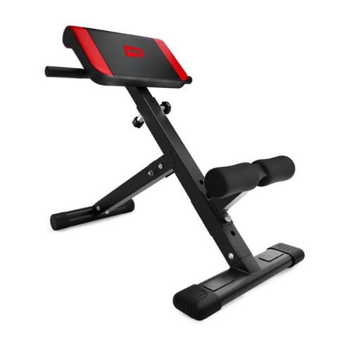 Hop-Sport Roman chair with black frame and red padded support