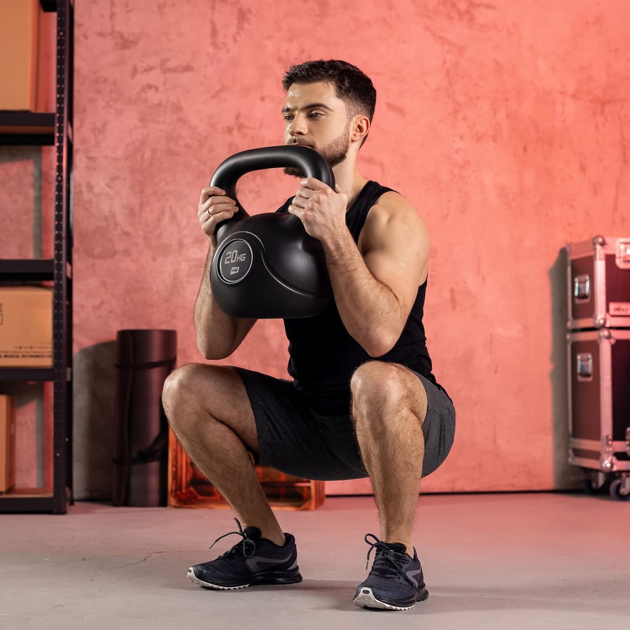 Odważnik kettlebell z tworzywa