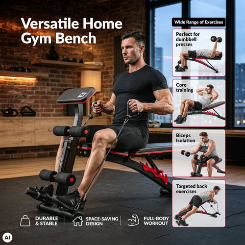 Training Bench with Preacher Curl Pad HS-1035_9