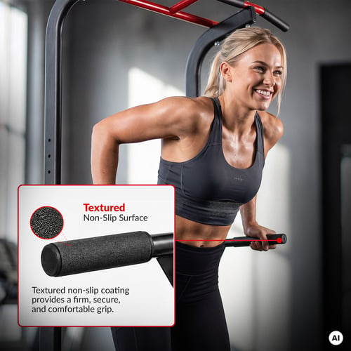 Adjustable Stationary Dip Bar with Pull-Up Bar HS-2012K_3