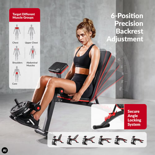 Training Bench with Preacher Curl Pad HS-1035_3