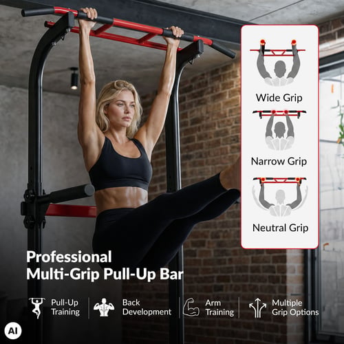 Adjustable Stationary Dip Bar with Pull-Up Bar HS-2012K_7
